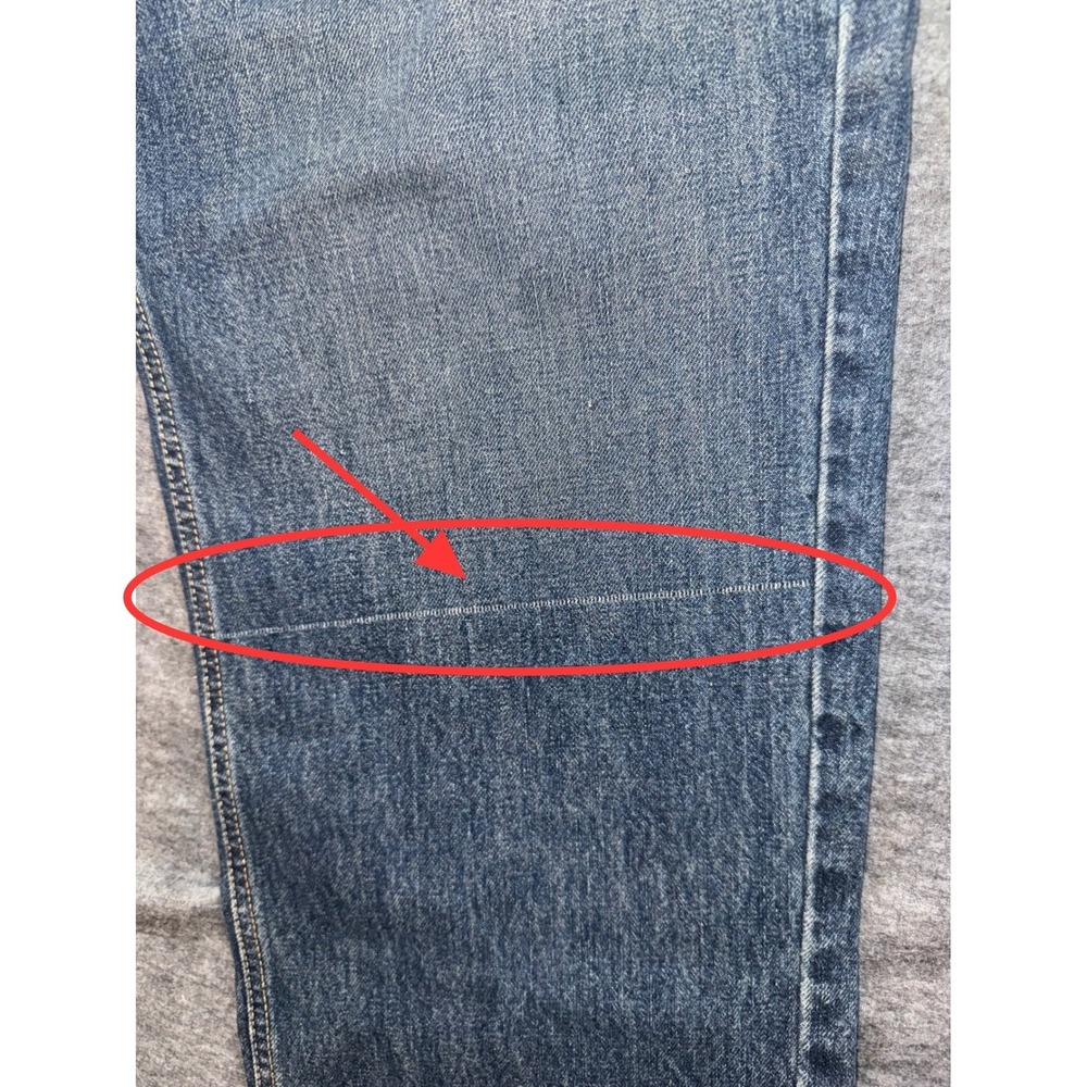 Harley Davidson Men Traditional Fit Jeans Blue Motorcycle Denim 40x30 NEW *READ* - Picture 10 of 10